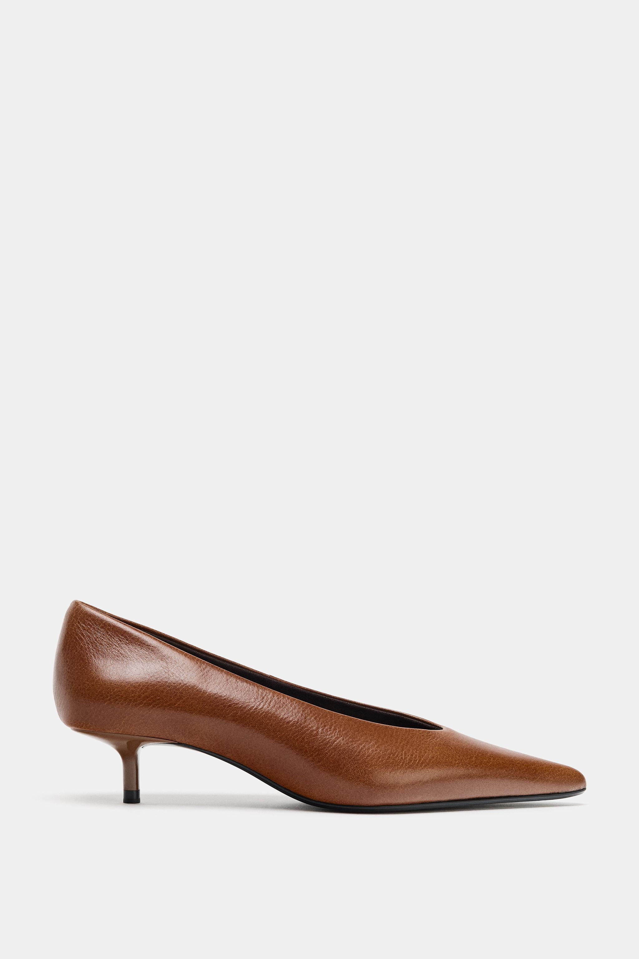 CHAUSSURES À TALONS KITTEN EN CUIR